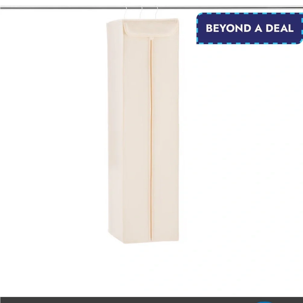 NWT! BRAND NEW Container Store- Natural Cotton Twill Dress Bag- 14x20x54 (Dress)